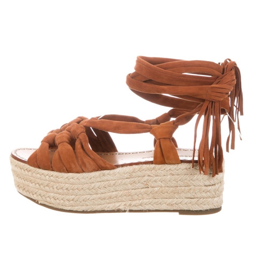 Sigerson Morrison Suede Platform Espadrilles - image 1
